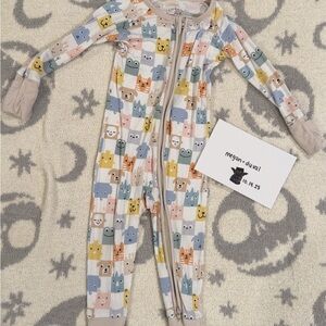 Little Sleepies Check Mates 6-12m Zippy